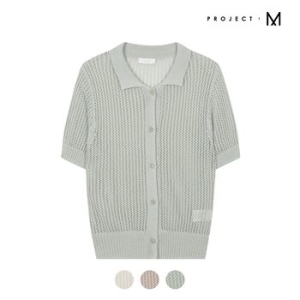 프로젝트엠 여성 스카시 조직 반팔 가디건_EPD2EC2100이미지입니다. 누르면 해당 게시물로 새창이동합니다.