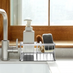 리벤스 프리미엄 물빠짐 스텐 수세미 거치대 소