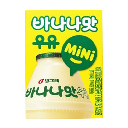 빙그레 바나나맛 우유 미니 120ml (24개)_이미지