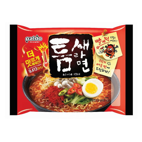 팔도 틈새라면 빨계떡 120g (5개)_이미지