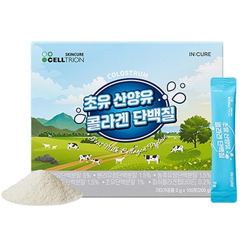  셀트리온 초유산양유 콜라겐 단백질 2g 100포 [1개]