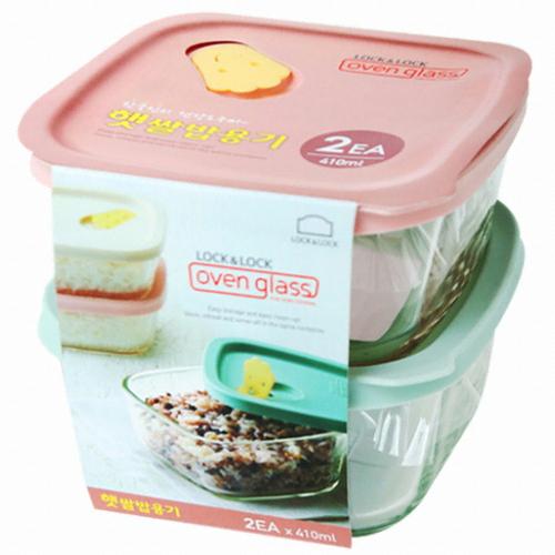 락앤락 오븐글라스 햇쌀밥용기 410ml (LLG501S2N) (2개)_이미지