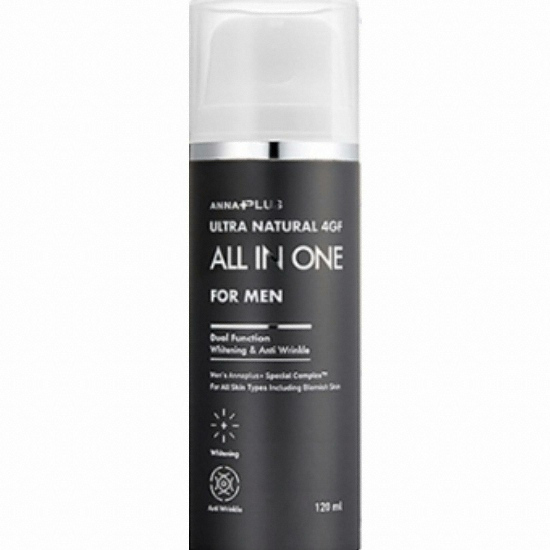 안나플러스 4GF 남자 스킨 로션 올인원 120ml (2개)_이미지