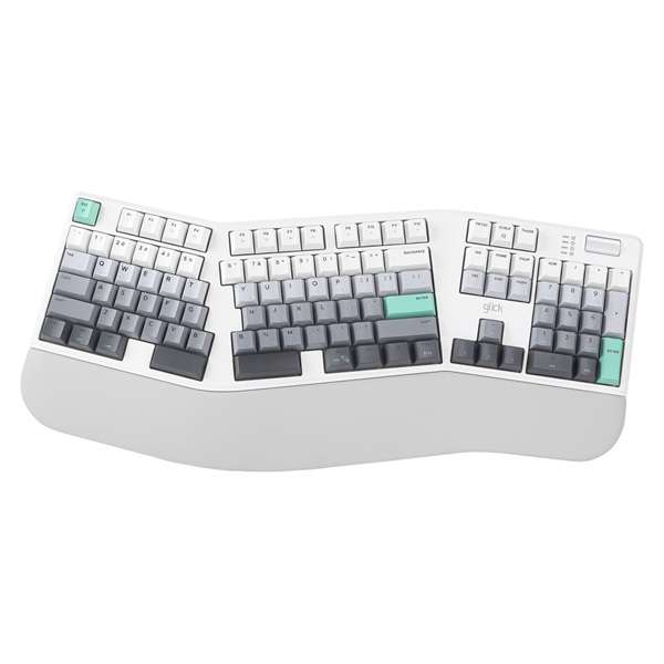 지클릭커 OFFICEPRO EK600 무선 기계식 네온 화이트 (중고)_이미지