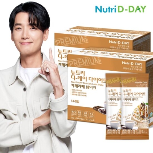 뉴트리바이오텍 뉴트리디데이 다이어트 리얼 초코 쉐이크 25g 14포 (2개)