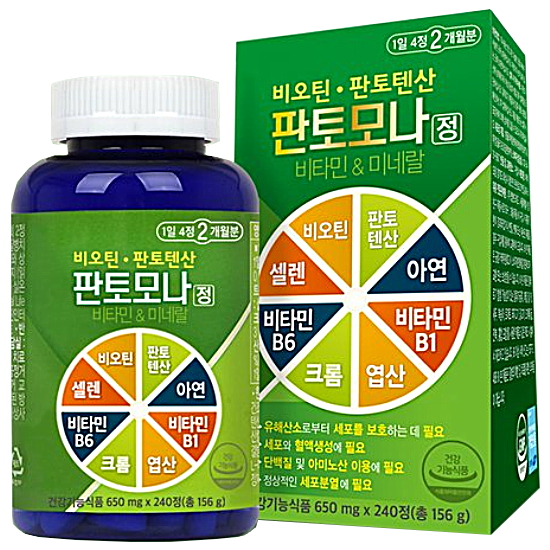 비오팜 판토모나 비오틴 하이퍼포머 650mg 240정_이미지