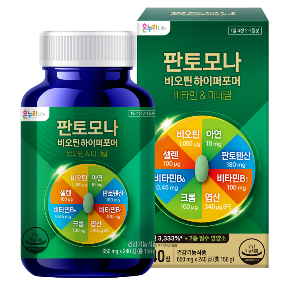 비오팜 판토모나 비오틴 하이퍼포머 650mg 240정