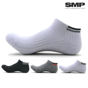 SMP스포츠 남성용 목링글 스니커즈 5켤레 / 스포츠양말 두꺼운 쿠션 이중바닥 발목 헬스 런닝 운동 골프_이미지