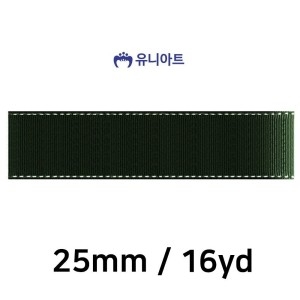 유니아트 리본 골직 스티치 롤 폭 25mm 수박 /끈/리본공예/리본/트리리본/선물리본/공단리본