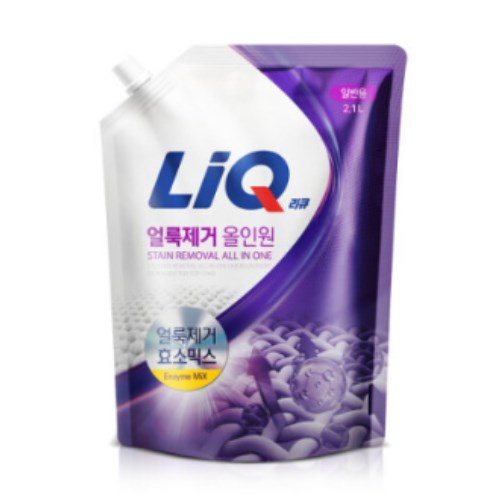 리큐 얼룩제거 올인원 일반용 리필 2.1L (2개)_이미지