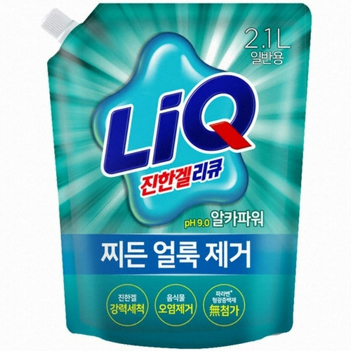 리큐 얼룩제거 올인원 일반용 리필 2.1L (2개)_이미지