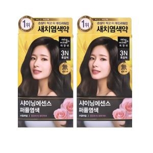 샤이닝 에센스 염색약 3N 흑갈색 2개팩