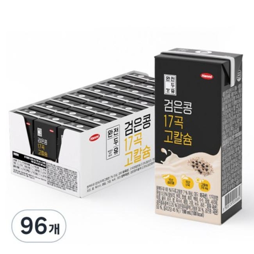 한미 완전두유 검은콩 17곡 고칼슘 190ml (96개)_이미지