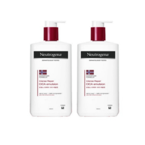 존슨앤존슨 뉴트로지나 노르웨이전 포뮬러 인텐스 리페어 시카 에멀전 450ml (2개)_이미지