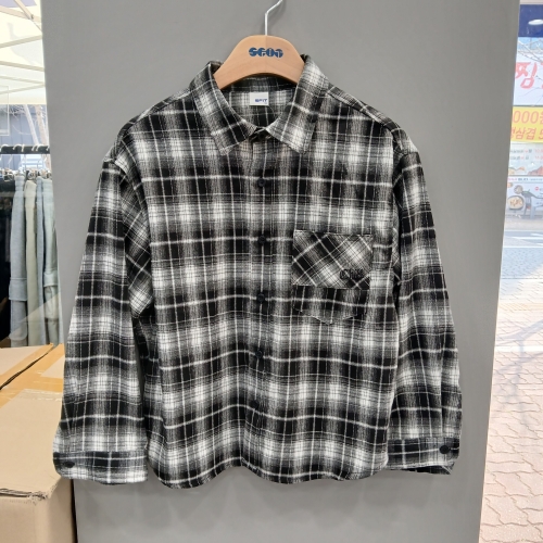 에스핏 주니어 키즈 공용 체크 셔켓 셔츠 아동 남방 점퍼 SJA101-UCSH06_DG