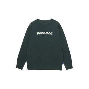 팬암 라이프 라운드넥 스웨터 카키 PODCKS31090KH