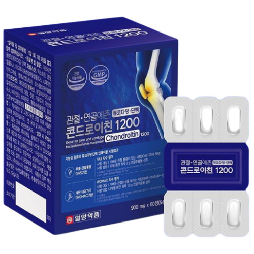 일양약품 관절 연골에존 뮤코다당 단백 <b>콘드로이친</b> <b>1200</b> 60정