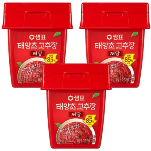 샘표 저당 태양초 고추장 250g(3개)