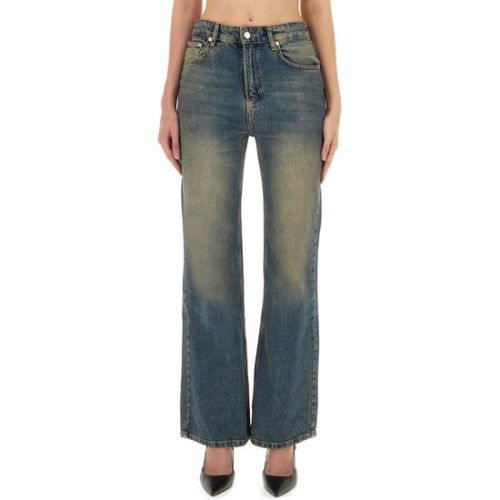 모스키노 하이 웨이스트 블루 워시 플레어 데님 진 03208221 13