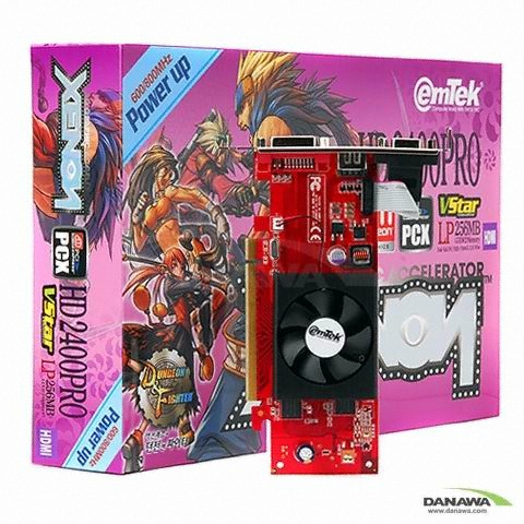 이엠텍 XENON 라데온 HD 2400Pro VStar 파워업 256MB HDMI LP 던전앤파이터_이미지