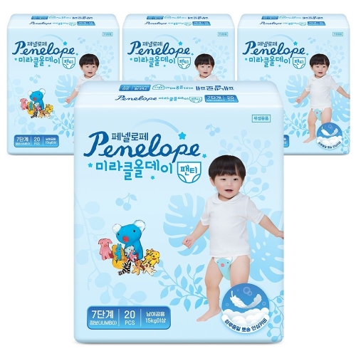 페넬로페 2025 뉴 미라클 올데이 팬티형 7단계-공용 (80매)_이미지