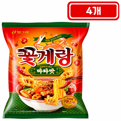 빙그레 꽃게랑 마라맛 60g (4개)_이미지
