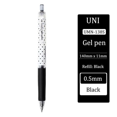 유니 젤 펜 UMN-138S 대용량 교체 리필 0.38mm 빠른 건조 볼펜 저렴한 카와이 문구 학교 액세서리 06 Blue_이미지