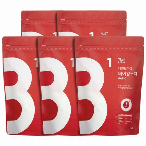  레인보우샵 베이킹소다 베이직 1kg [10개]