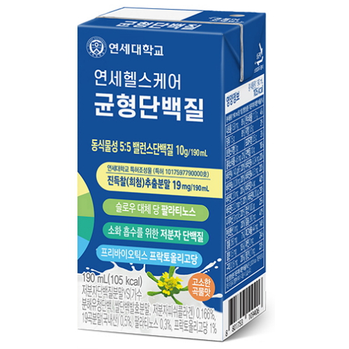 연세생활건강 연세헬스케어 균형 단백질 플러스 190ml (24개)_이미지