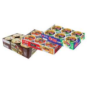농심 김치<b>사발면</b>6개 + <b>육개장</b><b>사발면</b>6개 + 짜파게티범벅6개