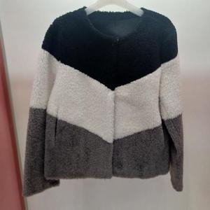 라티움 Destijl HC06 국내생산 짧은 뽀글이 페이커퍼 밍크 3단 라운드 양털 쟈켓 D2554 S43264542_이미지