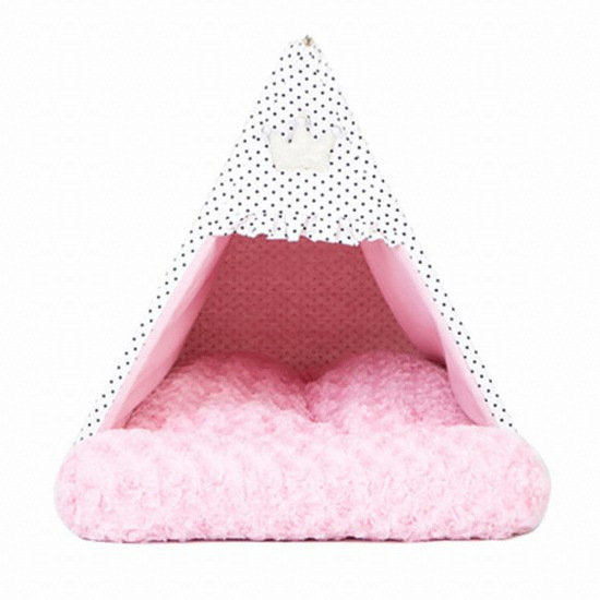딩동펫 애견 티피하우스 L (핑크)_이미지