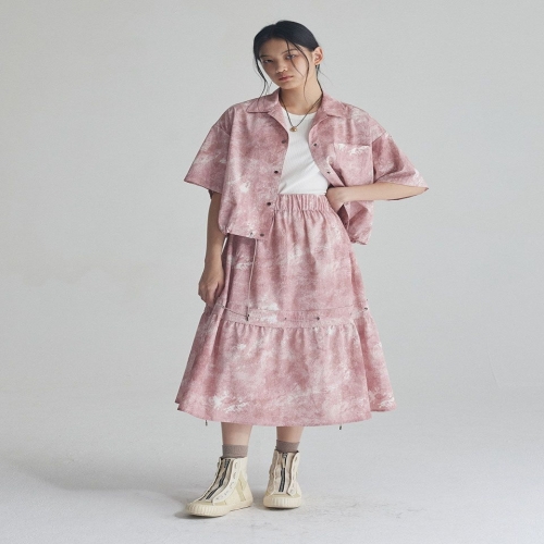 베터카인드 안개 스트링 티어드 스커트 FOGGY STRING TIERED SKIRT_BP7SWS3925_이미지