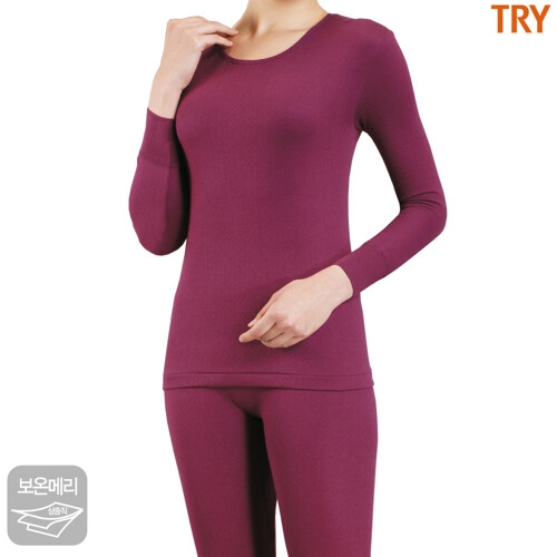 TRY 트라이 남성 여성 겨울 내복 내의 보온 기모 발열 내복세트_이미지