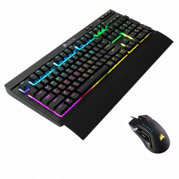 CORSAIR K68 RGB + GLAIVE ALUMINUM (적축)