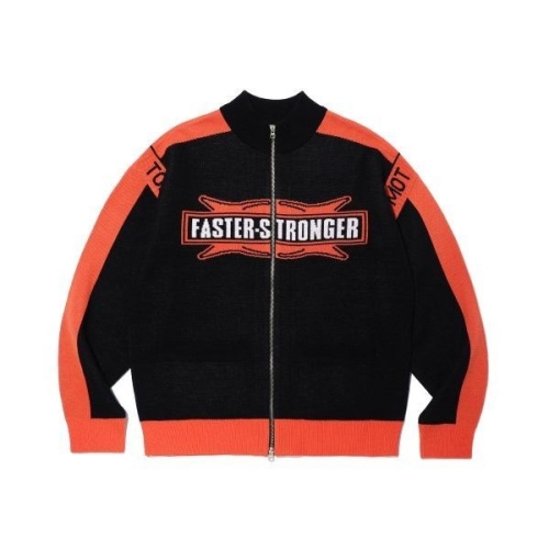 크리틱 FASTER STRONGER RACING ZIP-UP KNIT BLACK CTCDEA001BK 100286_이미지