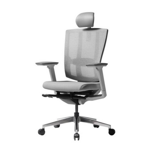 듀오백 브라보 BR-200CW 알루미늄베이스 메쉬 컴퓨터 책상 의자