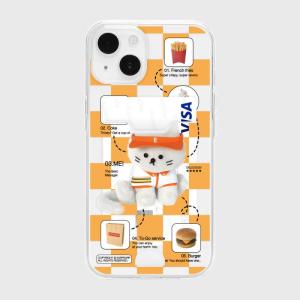 바이인터내셔널 어프어프 아이폰X/XS BURGER PLACE STAFF CHICHI 카드수납 젤리 케이스_이미지
