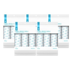 자우버탁코리아 자우버탁 사선컷팅 돌돌이 테이프클리너 리필 15롤 3롤x5봉지 대용량 돌돌이_이미지