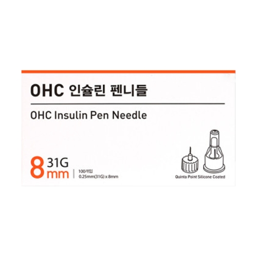 오상헬스케어 OHC 펜니들 31G 8mm (100개)_이미지