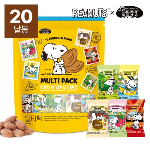 스누피 시즈닝 5종 멀티팩 20g 20개입