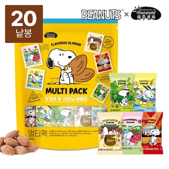 선명농수산 스누피 시즈닝 5종 멀티팩 20g 20개입