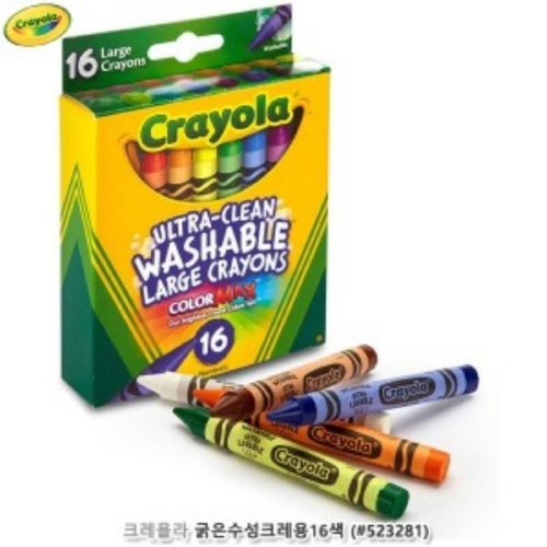 크레욜라 크레욜라 굵은수성크레용16색   523281
