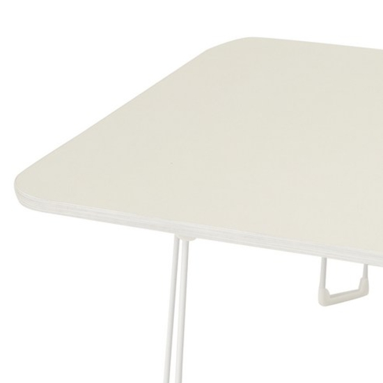 코멧 홈 E0 LPM 심플 라운드 접이식 사각 테이블 (120x60cm)_이미지