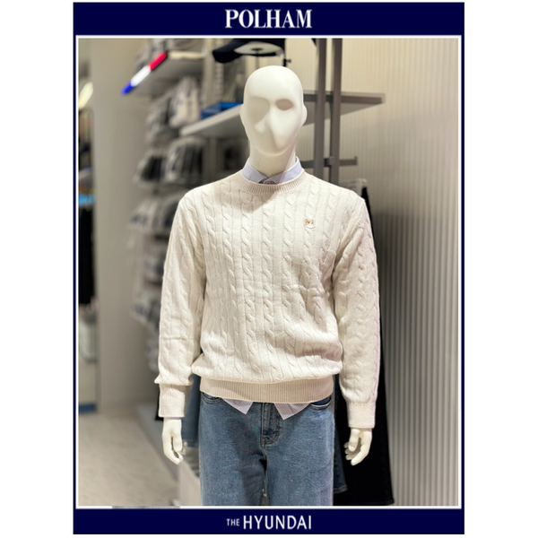폴햄 코숏 케이블 풀오버 스웨터 PHD4ER1070_이미지