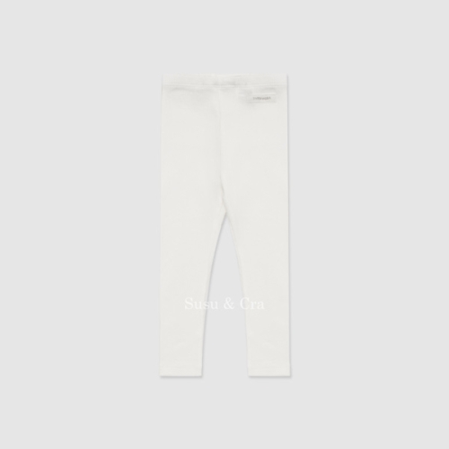  슈슈앤크라 mini 라이렌 골지 레깅스 바닐라화이트 025103DBC02VW