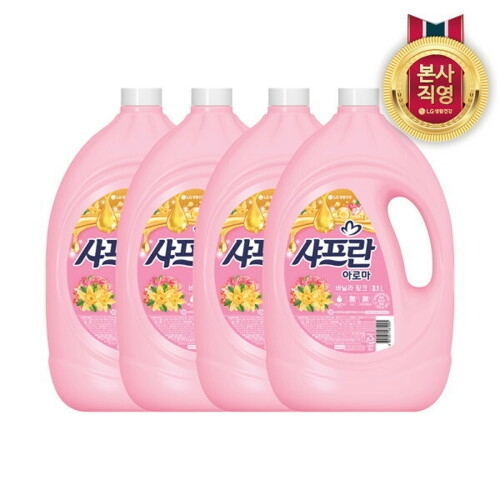 샤프란 아로마 바닐라 핑크 3.1L (4개)_이미지