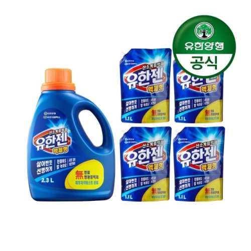 산소계표백제 액체형 2.3L + 리필 1.1L