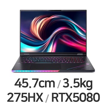 에이서 프레데터 헬리오스 18 AI PH18-73-9721 64GB램 (SSD 4TB)