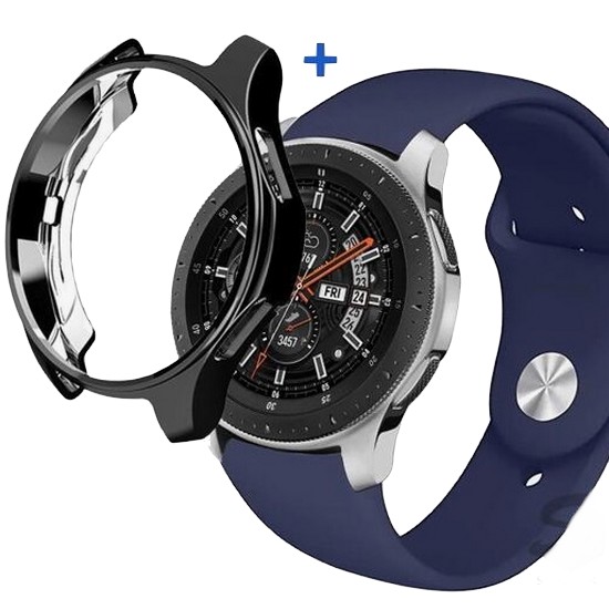 수나르 갤럭시워치3 45mm 슬림 TPU 케이스+리퀴드 실리콘 밴드 스트랩